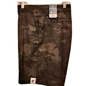 George Men's Cargo Black Camo Shorts Size 40 NWT Outdoor Moisture Wicking